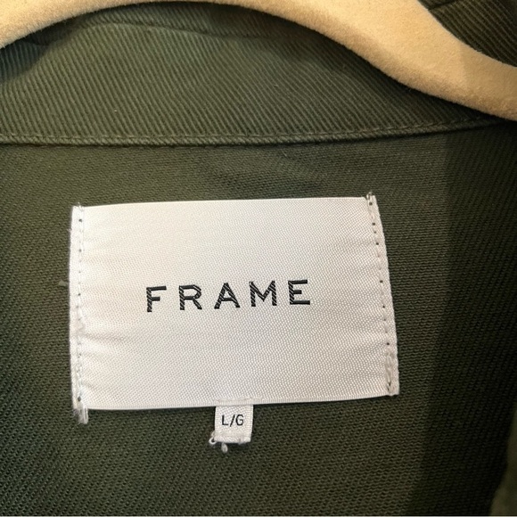 Frame Cotton Utility Workwear Jacket in Rifle Green Size Large - Picture 8 of 13